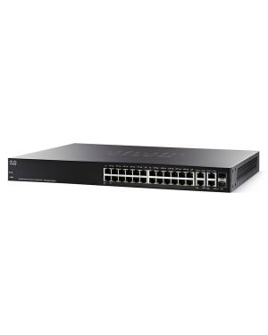 Cisco SF300-24PP 24-Port 10/100 PoE Managed Switch with Gigabit Uplinks