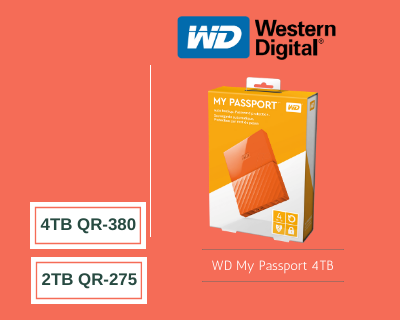 Western digital my passport 2TB 4TB